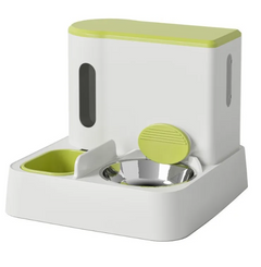 Automatic Pet Feeder & Water Dispenser with Dual Bowl Design