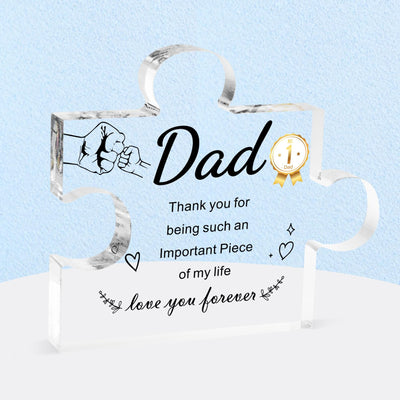 Acrylic Dad Puzzle Block