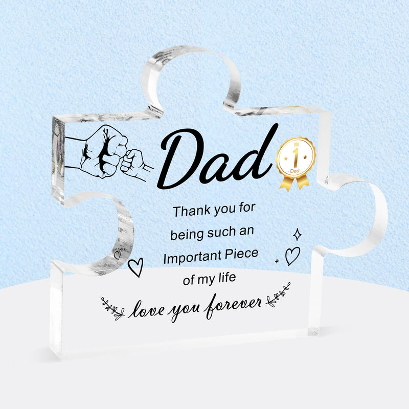 Acrylic Dad Puzzle Block