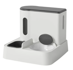 Automatic Pet Feeder & Water Dispenser with Dual Bowl Design