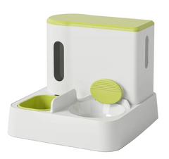 Automatic Pet Feeder & Water Dispenser with Dual Bowl Design